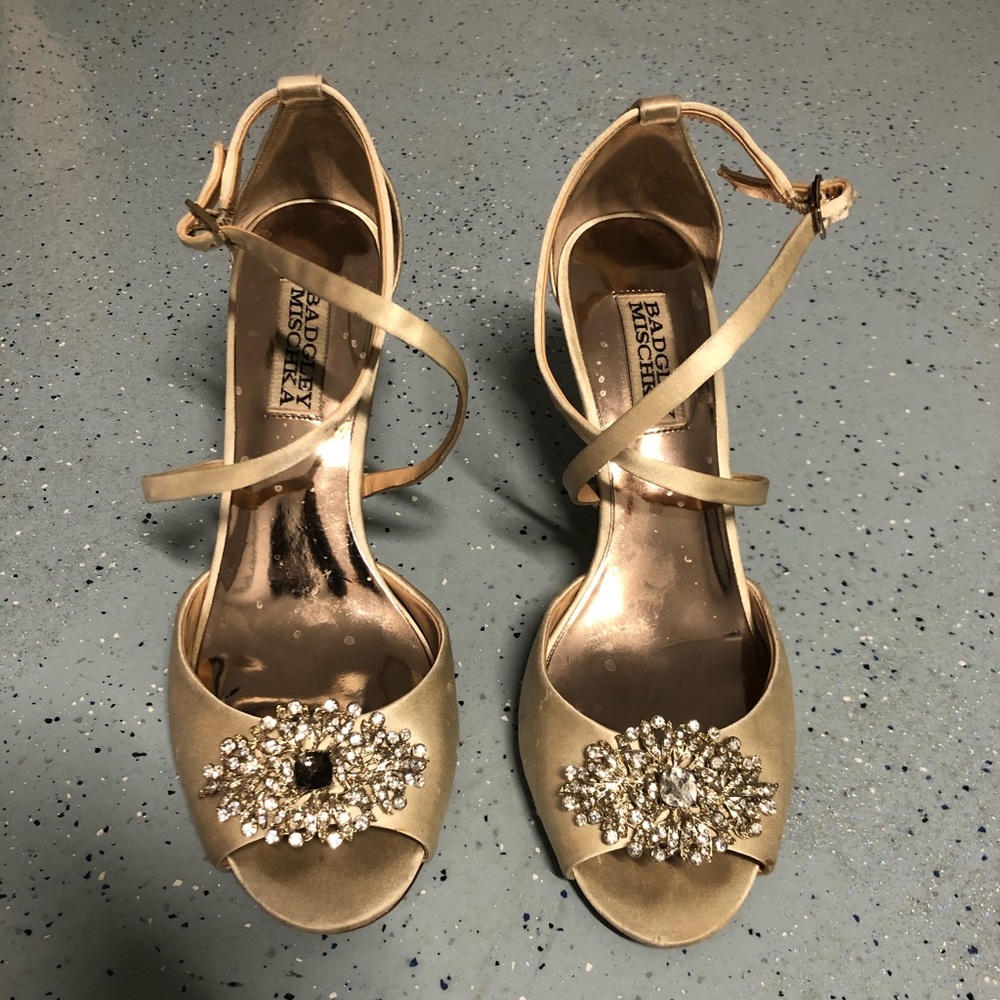 Badgley Mischka jewel wedges